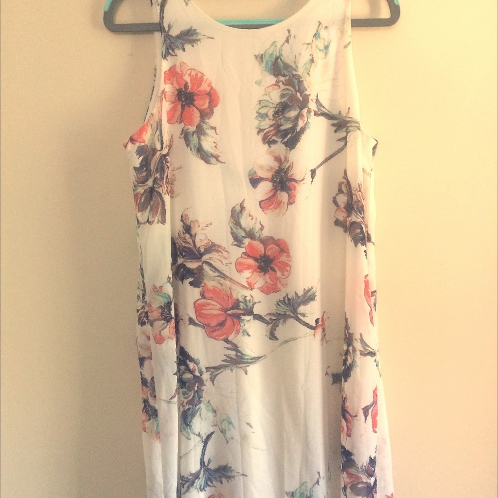 floral white dress